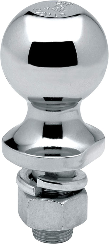 Reese 63849 Class III Chrome Hitch Ball - 2" Ball x 1" Shank Diameter x 3.25" Length