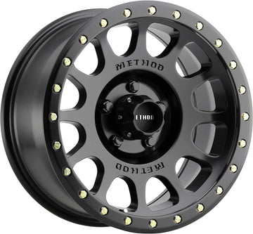 Method Race Wheels 305 NV Matte Black 20x10" 5x5", 18mm offset 4.76" Backspace, MR30521050518N 20x10 inches, 5x5, -18/4.76" MATTE BLACK