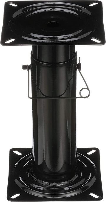 Attwood 91320-ADJ Swivl-Eze Adjustable Pedestal, Height Adjustable 11 ½-17 ½ Inches, for Boat Seat, Black Powder Coated