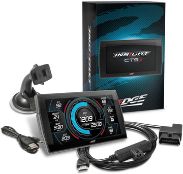 Edge Products 84130-3 Insight CTS3 Digital Gauge Monitor; 5 in. Touch Screen; 0-60/Quarter Mile Performance Testing; For Vehicles w/OBDII Diagnostic Port;