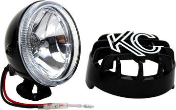 KC HiLiTES 1490 Rally 400 4-Inch, 55W Single Driving Light with ABS Stone Guard