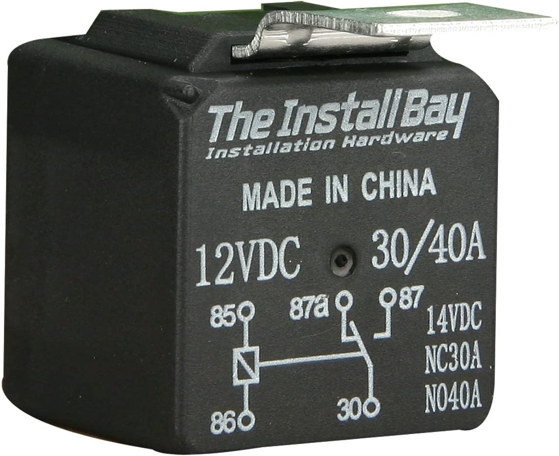 Install Bay RL3040 Economy Relay 12 Volt 30 and 40 Amp Each Normal Standard Packaging