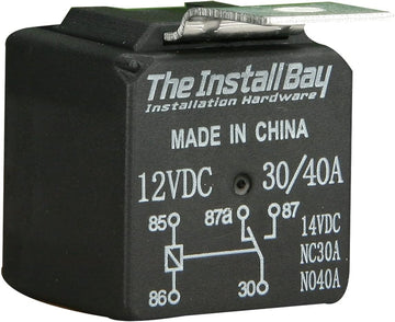 Install Bay RL3040 Economy Relay 12 Volt 30 and 40 Amp Each Normal Standard Packaging