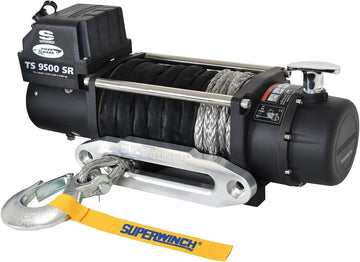 Superwinch 1595201 Tiger Shark 9.5, 12 VDC Winch, 9500-Pound, 309kg Capacity with Aluminum Hawse and Synthetic Rope TS9500 SR