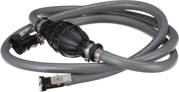 Attwood Marine 3005.0563 Black Johnson/Evinrude Fuel Line Assembly Kit Without Tank Fitting, 6-Feet x 3/8-Inch