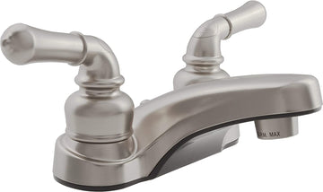 Dura Faucet (DF-PL700C-SN) RV Bathroom Faucet with Classical Handles (Brushed Satin Nickel)