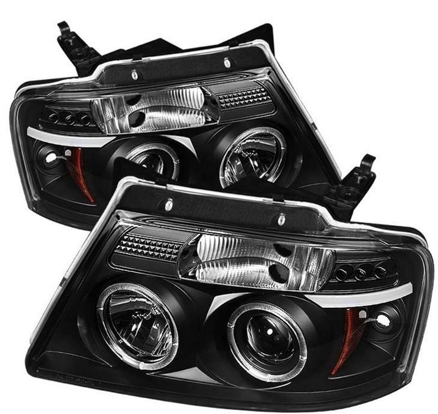 Spyder Auto 5010209 LED Halo Projector Headlights Black/Clear