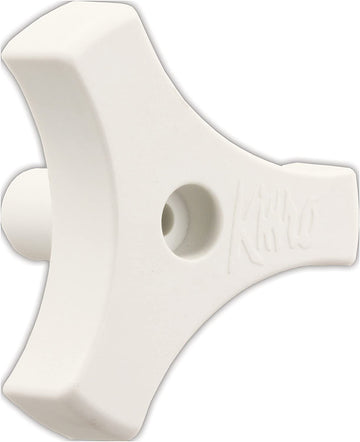 JR Products 20185 White 13/16-Inch Tri-Lug Window Knob 13/16-Inch White