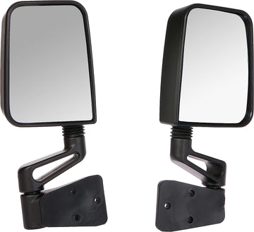 Rugged Ridge 11002.03 Factory Style Black Side Mirror - Pair
