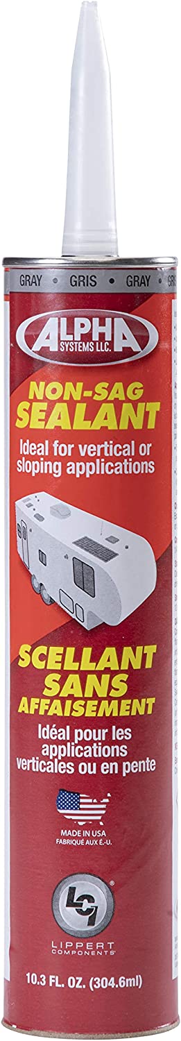 Lippert Components 1010 Low VOC Non-Sag Sealant, Gray (10.3 Oz. Tube) (N101003TLCI)
