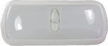 Arcon 18123 Euro Style Double Light with White Lens and White Base