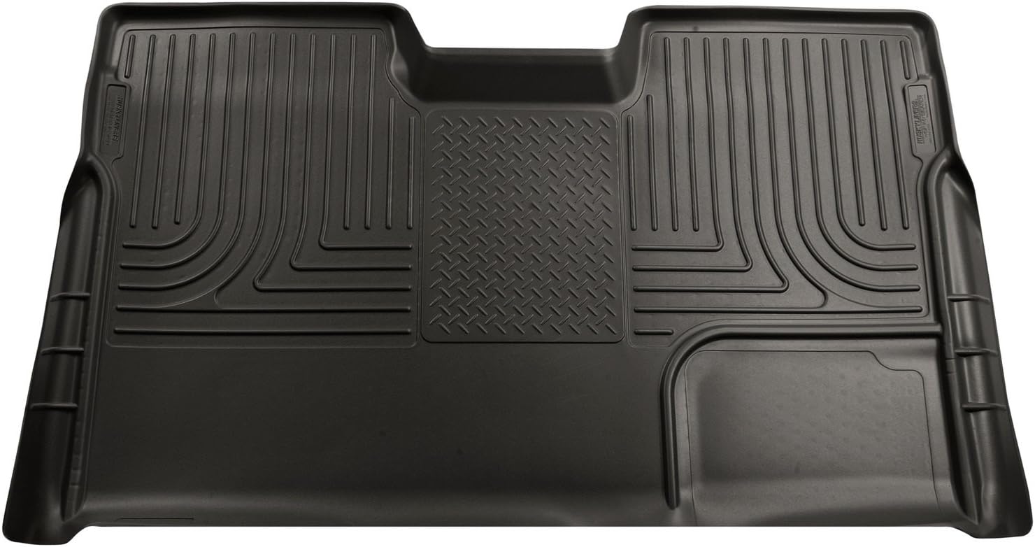 Husky Liner 19331 Weatherbeater Series Thermoplastic Olefin Black 2Nd Seat Floor Liner