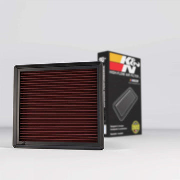K&N Filters 33-2457 High Performance Replacement Air Filter for 2011 Jeep Grand Cherokee/Dodge Durango 3.6L V6/5.7L V8, Heather Red