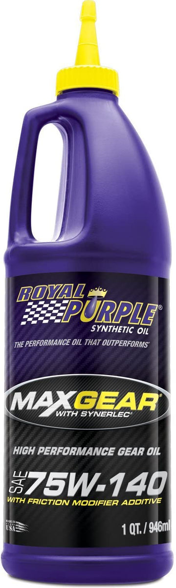 Royal Purple 01301 Max Gear 75W-140 High Performance Synthetic Automotive Gear Oil, 1 Quart Bottle 1 Quart (32 Ounces)