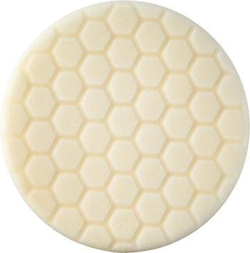 Chemical Guys BUFX_104_HEX6 Hex-Logic Light-Medium Polishing Pad, White (6.5" Pad Fits 6" Backing Plate) 6.5" Light-Medium Polishing