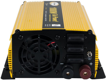 Go Power! GP-1000 Modified Sine Wave Inverter, 1000W,Yellow