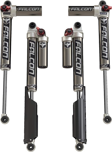 JLU 4-Door Falcon SP2 3.3 Fast Adjust Piggyback Shocks (2-4.5” Lift)