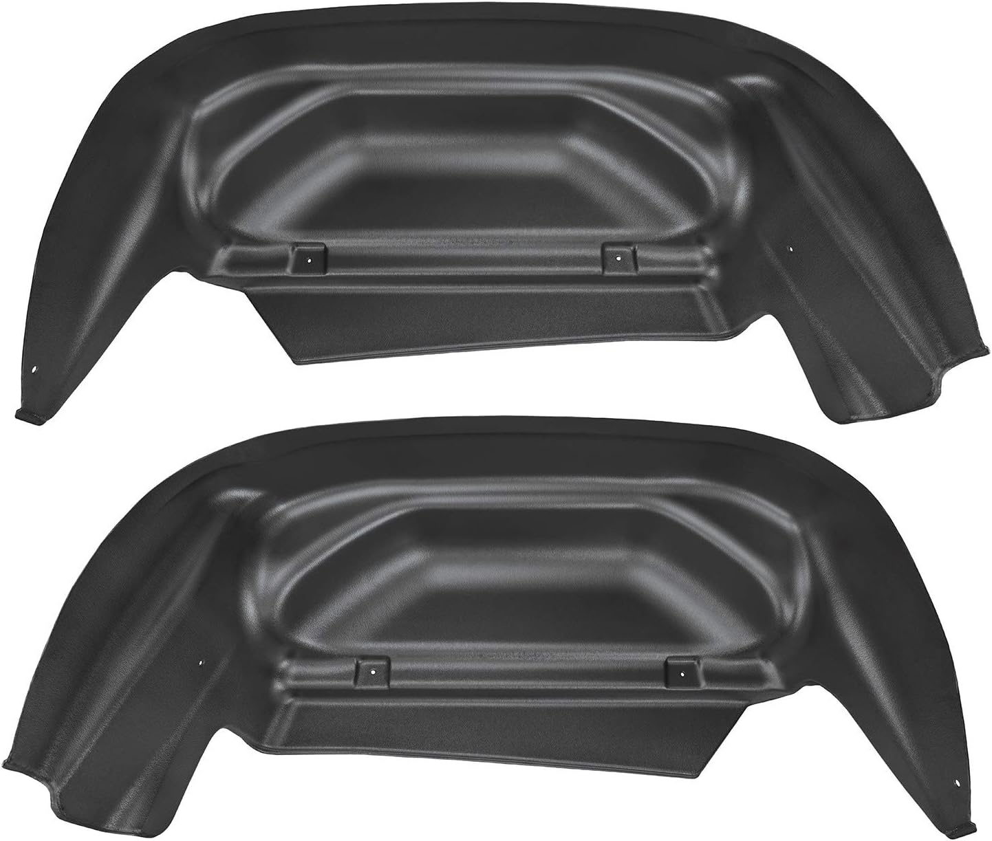 Husky Liners Wheel Well Guards Rear Wheel Well Guards - Black 79011 Fits 2014-2018 Chevrolet Silverado 1500, 2015-2019 Silverado 2500/3500, 2019 Silverado 1500 LD w/Single Rear Wheels 2 Pcs Rear Wheel Well Guards Silverado Only