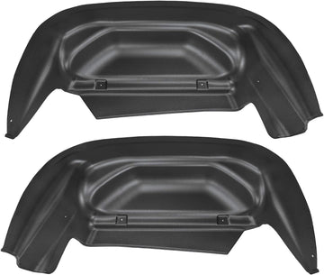 Husky Liners Wheel Well Guards Rear Wheel Well Guards - Black 79011 Fits 2014-2018 Chevrolet Silverado 1500, 2015-2019 Silverado 2500/3500, 2019 Silverado 1500 LD w/Single Rear Wheels 2 Pcs Rear Wheel Well Guards Silverado Only