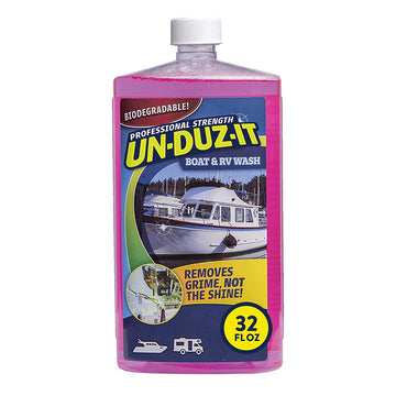 UN-DUZ-IT Boat and RV Wash, Heavy Duty Cleaner, Boat Wash Concentrate, 32 Fl Oz Bottle