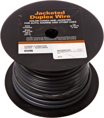 East Penn 3206 (03206) 100' 14-2 Gauge Jacketed Wire