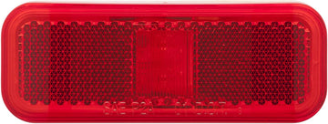 Optronics MCL40RS Fleet Count Surface Mount LED Marker/Clearance Light with Reflex, Red