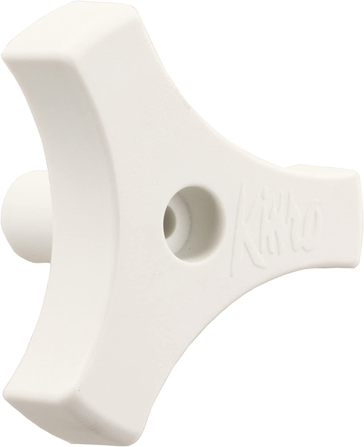 JR Products 20165 White 9/16-Inch Tri-Lug Window Knob 9/16-Inch White
