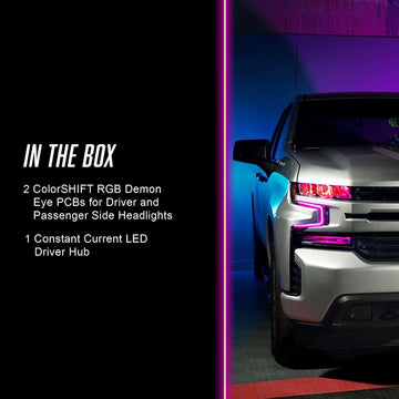 2019-2020 Silverado/Sierra ORACLE ColorSHIFT RGB Demon Eye Headlight Upgrade 1440-334