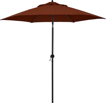 Astella 9' Rd Crank Open Tilting Market Umbrella, Brick