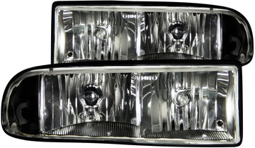 Anzo USA 111156 Black Crystal Headlight for Chevy S10/Blazer
