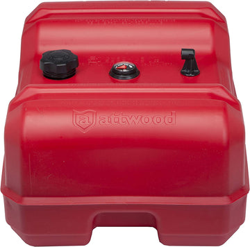 attwood 8812LLPG2 Epa Certified Low-Profile Portable Fuel Tank with Gauge 12 Gallon Low Profile W/ Gauge