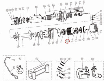 Smittybilt 97495-29 Winch Clutch Gear For XRC-9.5K GEN2 Winch PN[97495] Winch Clutch Gear