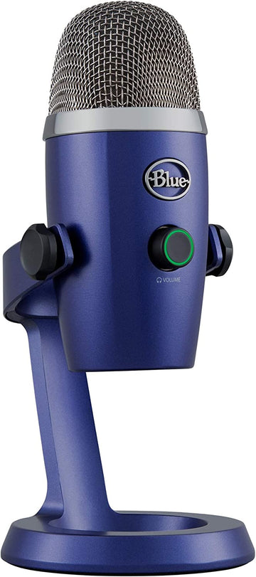 Logitech for Creators Blue Yeti Nano USB Microphone for PC, Podcast, Gaming, Streaming, Studio, Computer Mic -Vivid Blue
