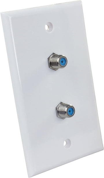 JR Products 47875 HD/Sat/CATV Dual Wall Plate