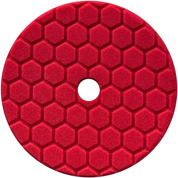 Chemical Guys BUFX117HEX5 Hex-Logic Quantum Ultra Light Finishing Pad, Red (5.5" Pad Fits 5" Backing Plate) 5.5" Light Finishing