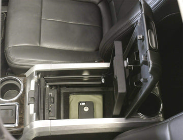 Tuffy Security Products Console Safe - '09-10 Ram 1500 / '11-18 1500 / '19-21 1500 Classic / '10-18 2500/3500; w/Fixed Floor Console; w/o Installed Remote CD Player (Black)