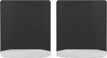 LUVERNE 252023 Universal Black 20-Inch x 23-Inch Textured Rubber Mud Guards with Stainless Steel Plates
