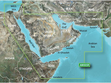 Garmin Bluechart G2 - HXAW005R - The Gulf & Red Sea - MicroSD & SD