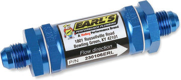 Earl's 230108ERL 8 Blue Anodized Aluminum Fuel Filter