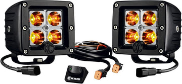 KC HiLiTES 315 C-Series Amber 3" C3 LED Pack System, Pair