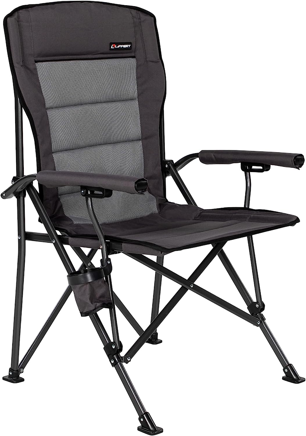 Lippert Components Heavy-Duty Outdoor Folding Camping Chair with armre