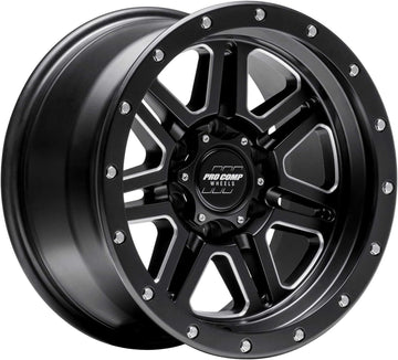 Pro Comp Wheels Apex Black Wheel with Painted (20 x 10. inches /6 x 135 mm, -18 inches Offset)