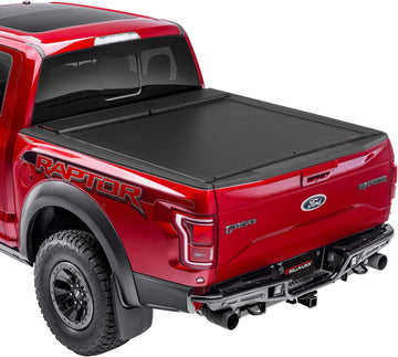 Roll-N-Lock BT101A Locking Retractable A-Series Truck Bed Tonneau Cover for 2015-2018 Ford F-150 | Fits 5.5' Bed Retractable 5' 7" Bed Black