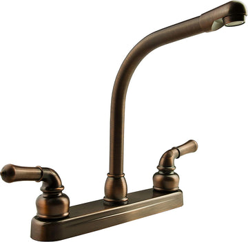 Dura Faucet (DF-PK210C-ORB) Hi-Rise RV Kitchen Faucet with Classical Levers (Oil Rubbed Bronze)