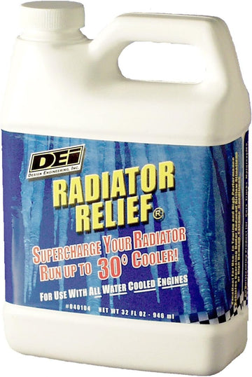 Design Engineering 040104 Radiator Relief Coolant Additive for All Water Cooled Engines, 32 Ounce 32 ounces