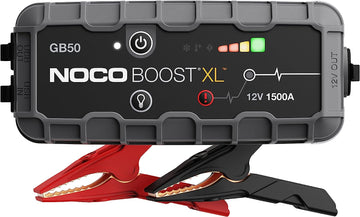 NOCO Boost XL GB50 1500 Amp 12-Volt UltraSafe Lithium Jump Starter Box, Car Battery Booster Pack, Portable Power Bank Charger, and Jumper Cables for Up to 7-Liter Gasoline and 4-Liter Diesel Engines