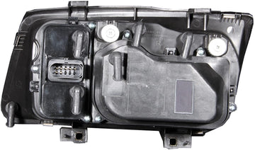 AnzoUSA 121369 Black/Clear Halogen Projector Headlight for Volkswagen Jetta