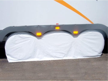 ADCO 3982 White Large Triple Axle Tyre Gard Wheel Cover