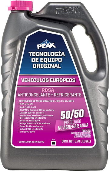 PEAK/HERCLNR PEPB53 Peak Oem European Pink 50/50 Antifreeze