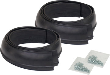 Pacer Performance 52-156 Flexy Flares Black 2-1/2" x 58" Standard Duty Rubber Fender Extension Kit - 4 Piece